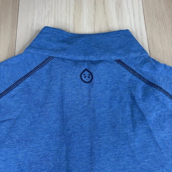 Tasc Bamboo Performance 1/4 Zip Long Sleeve Pullover Men’s Size S Small Blue Sol - Picture 8 of 9